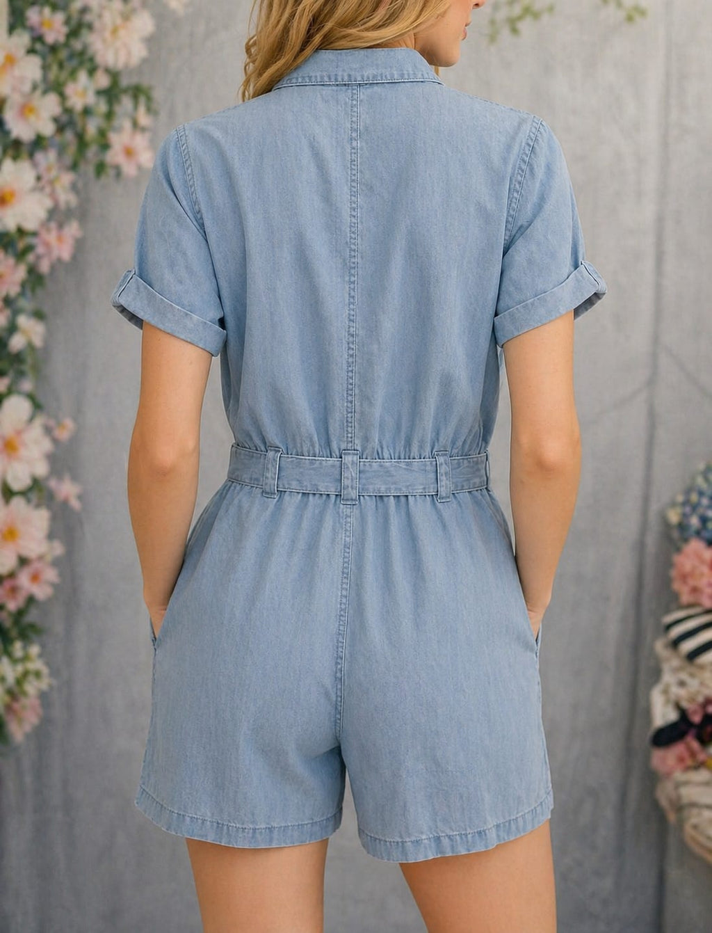 Mango denim jumpsuit