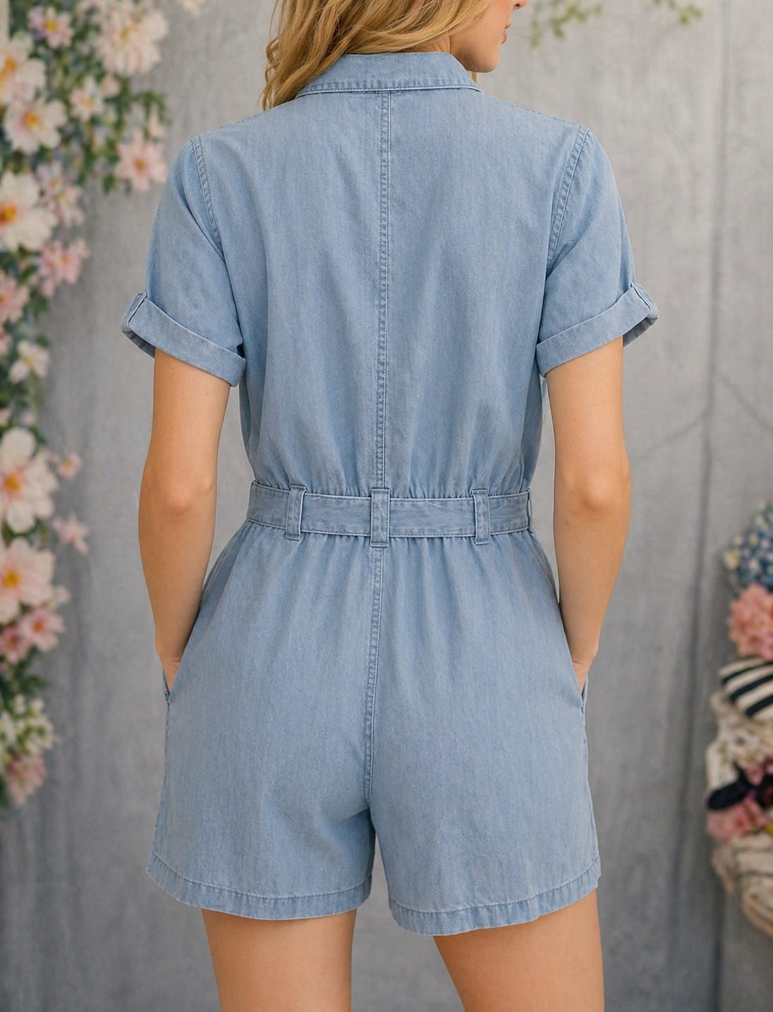 Mango denim jumpsuit