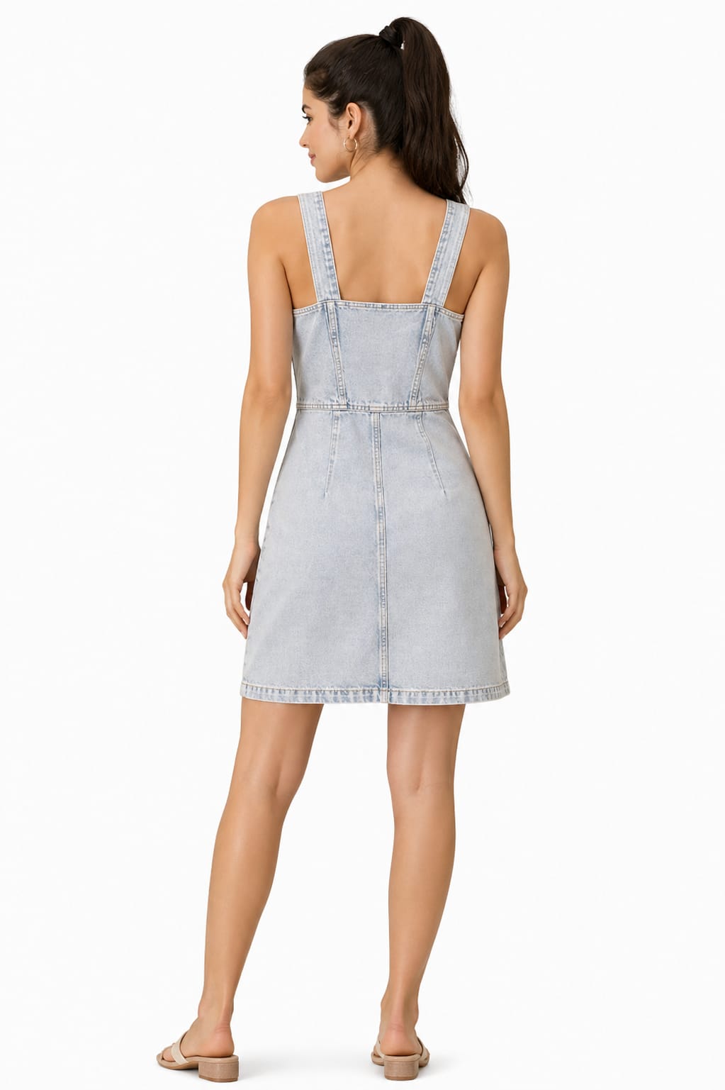 Mango denim mini dress