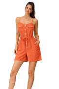 Mango linen romper