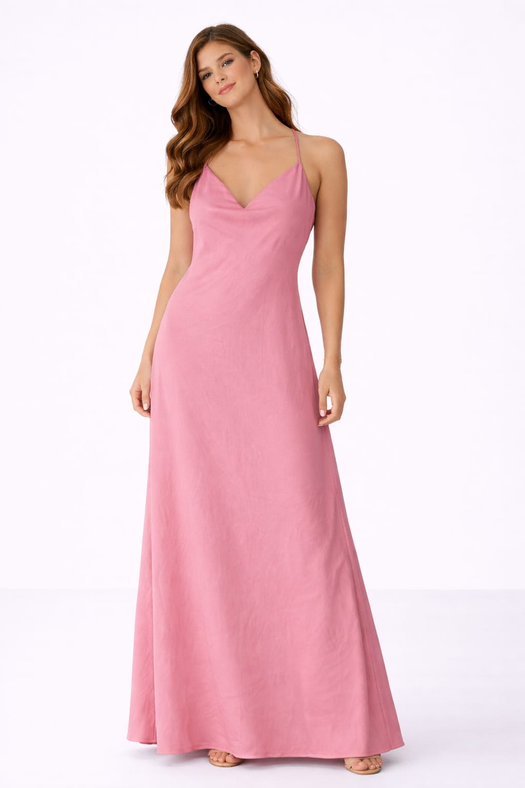 Mango elegant rose maxi dress