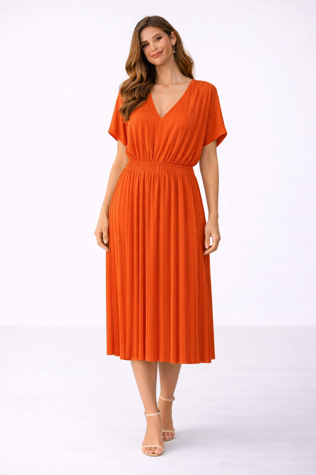 S Oliver pleated long dress