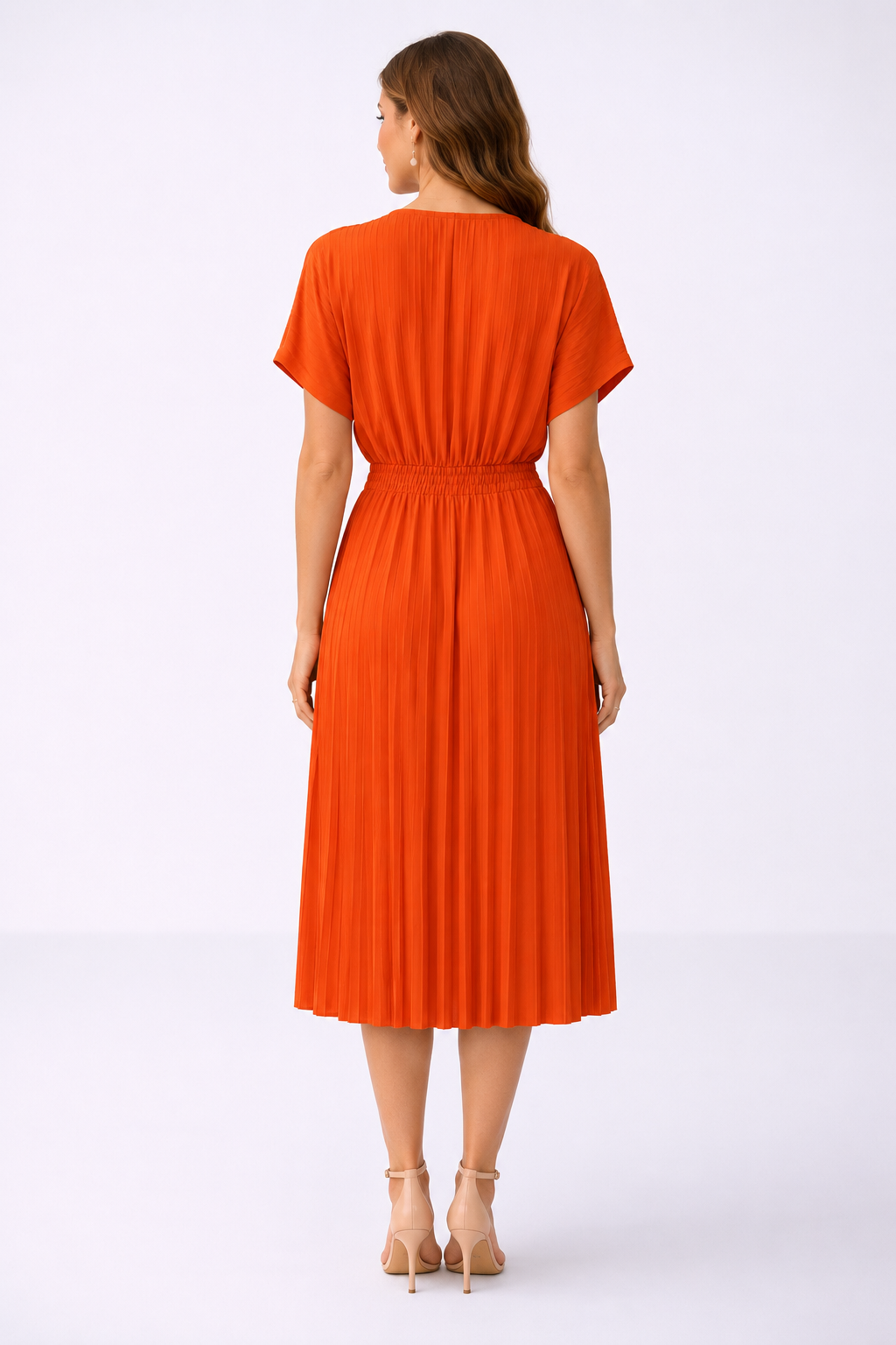 S Oliver pleated long dress