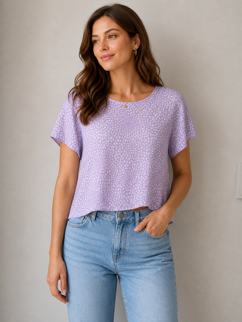 Vila printed top