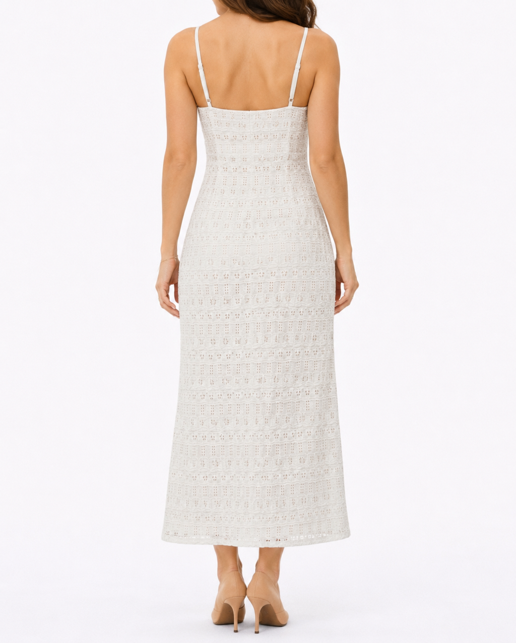 Mango crochet maxi dress