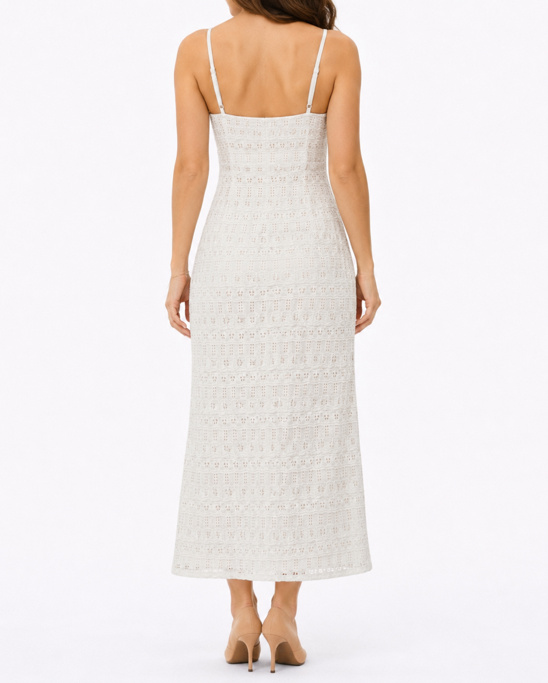 Mango crochet maxi dress