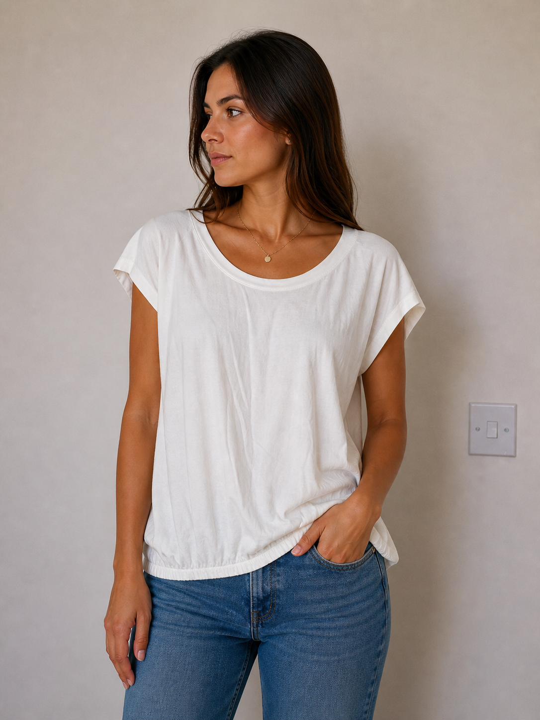 S.Oliver cotton modal blend top
