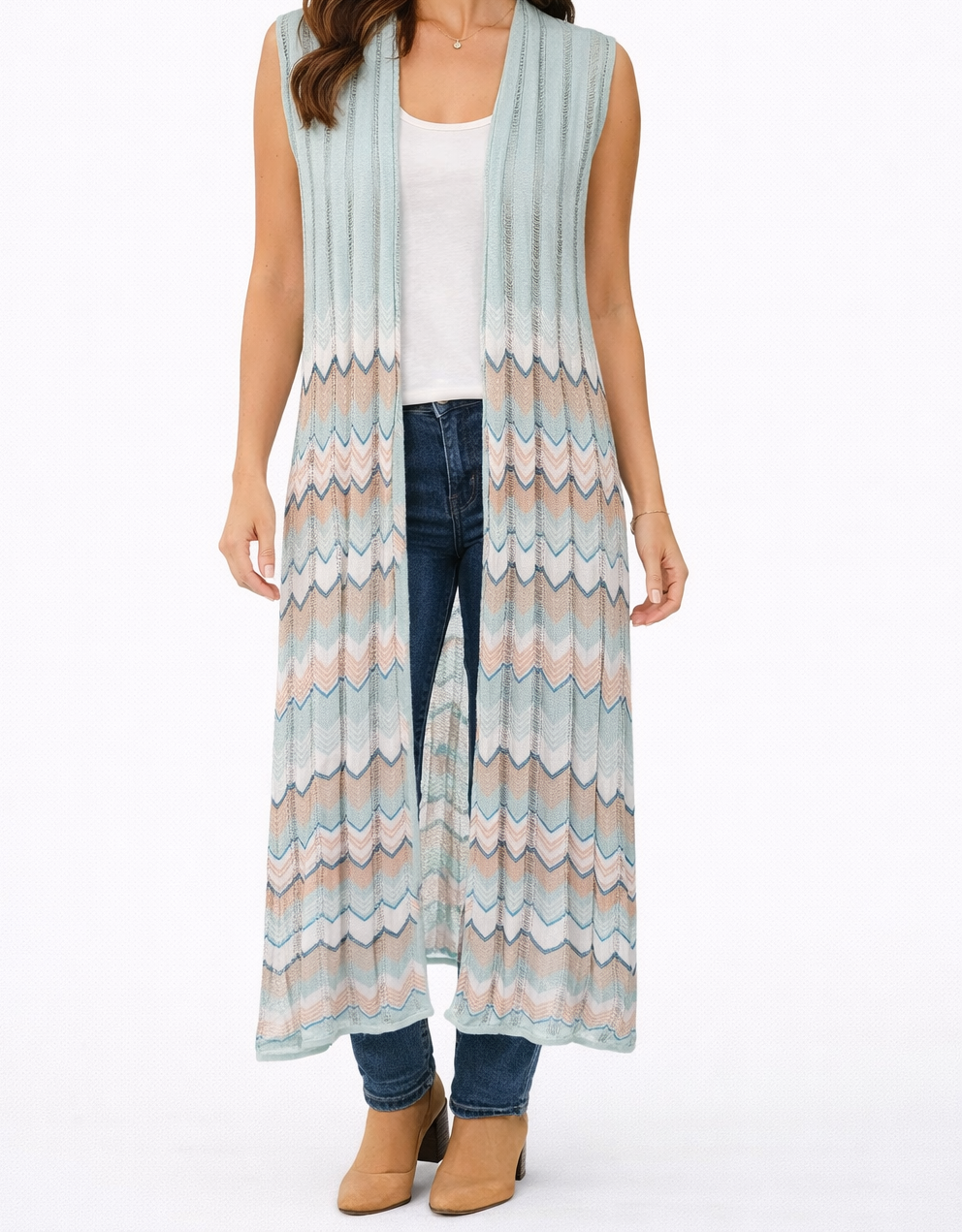 Comma long knit cardigan
