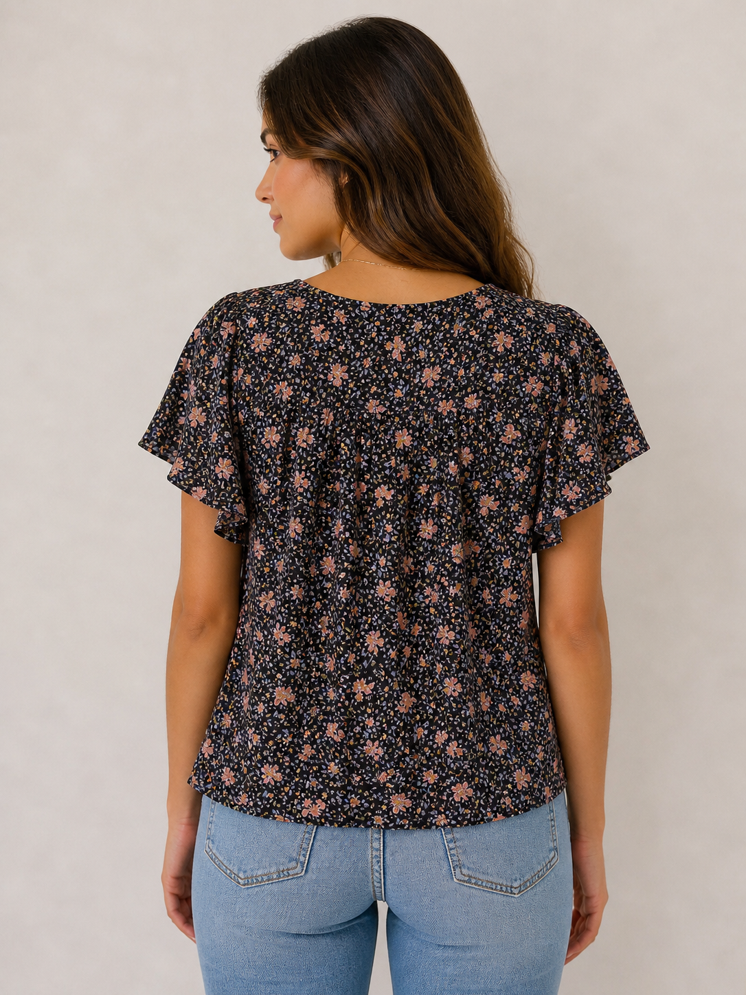 American Eagle crop blouse