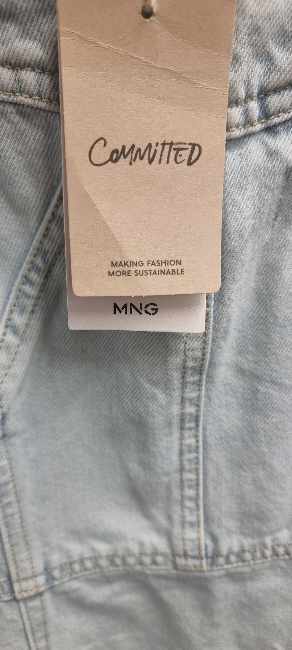 Mango denim mini dress