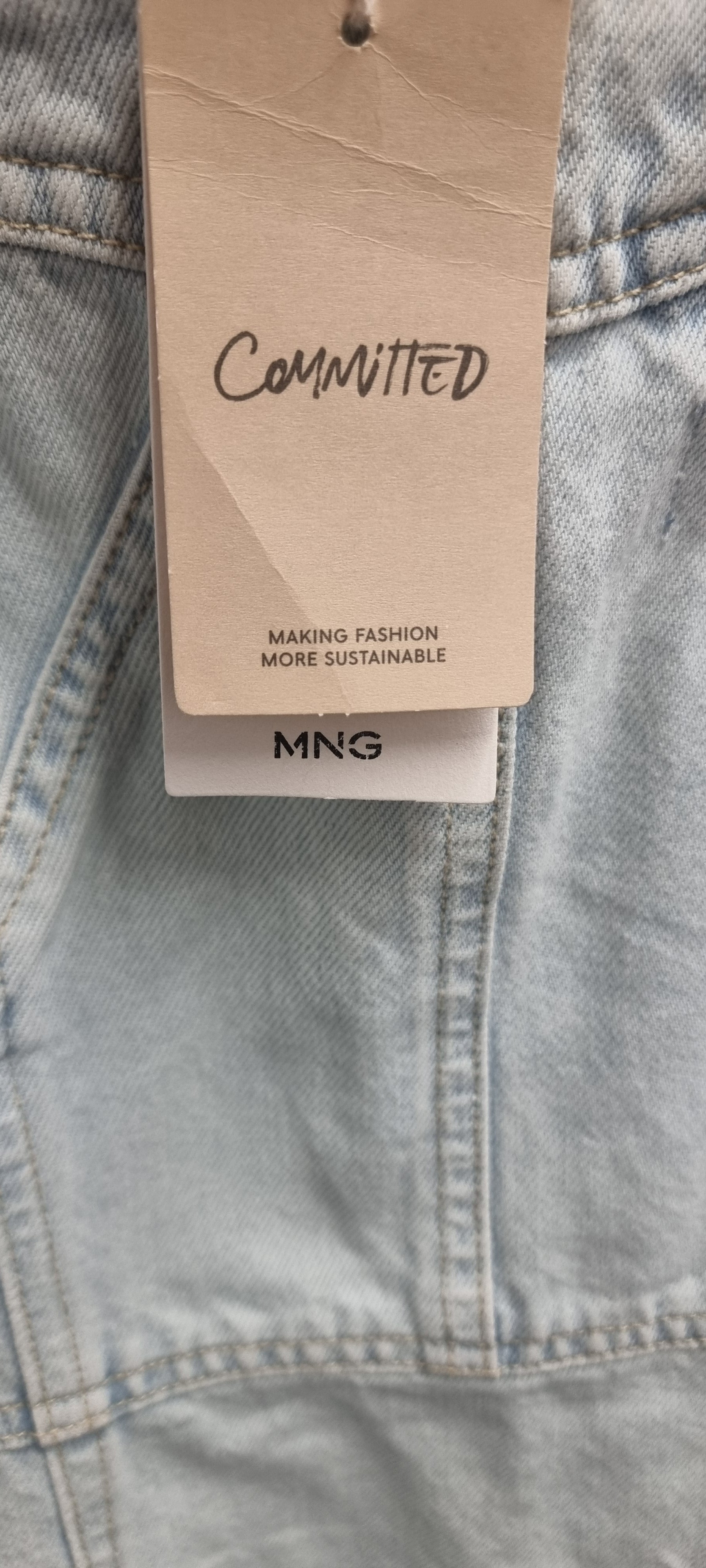 Mango denim mini dress
