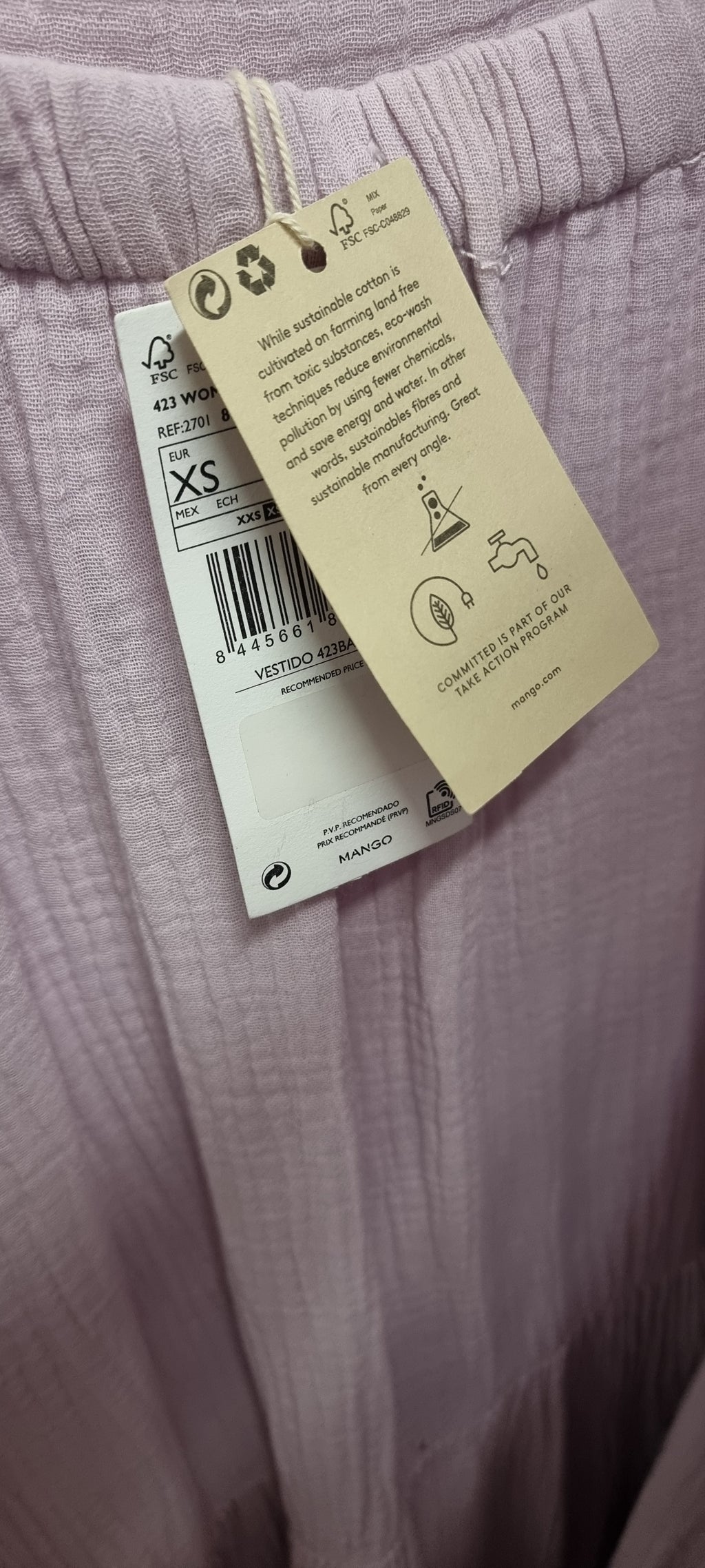 Mango cotton maxi dress