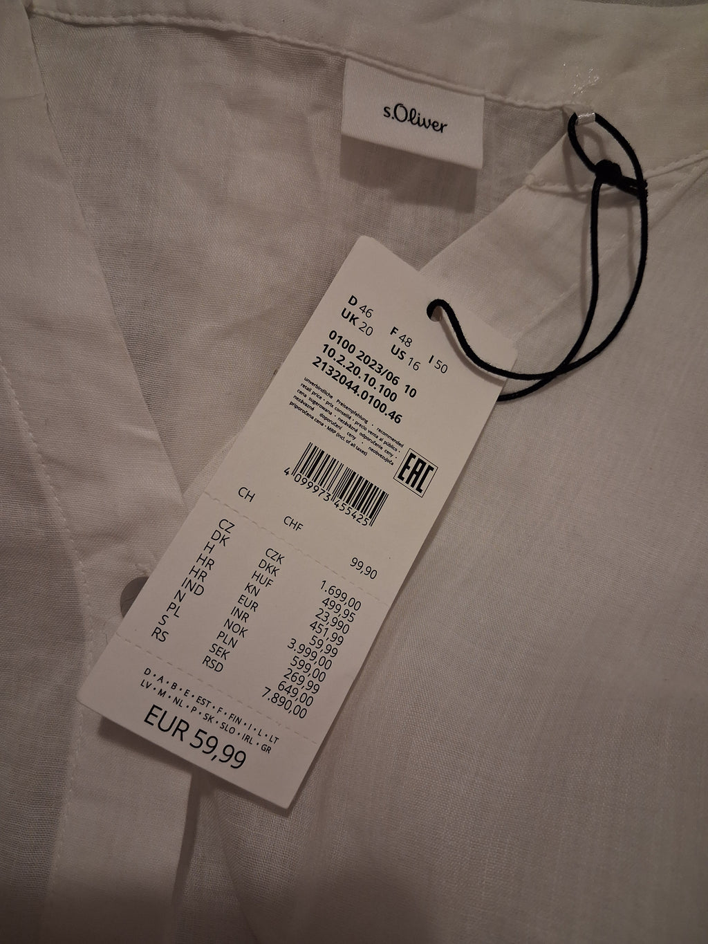 S Oliver cotton blend blouse
