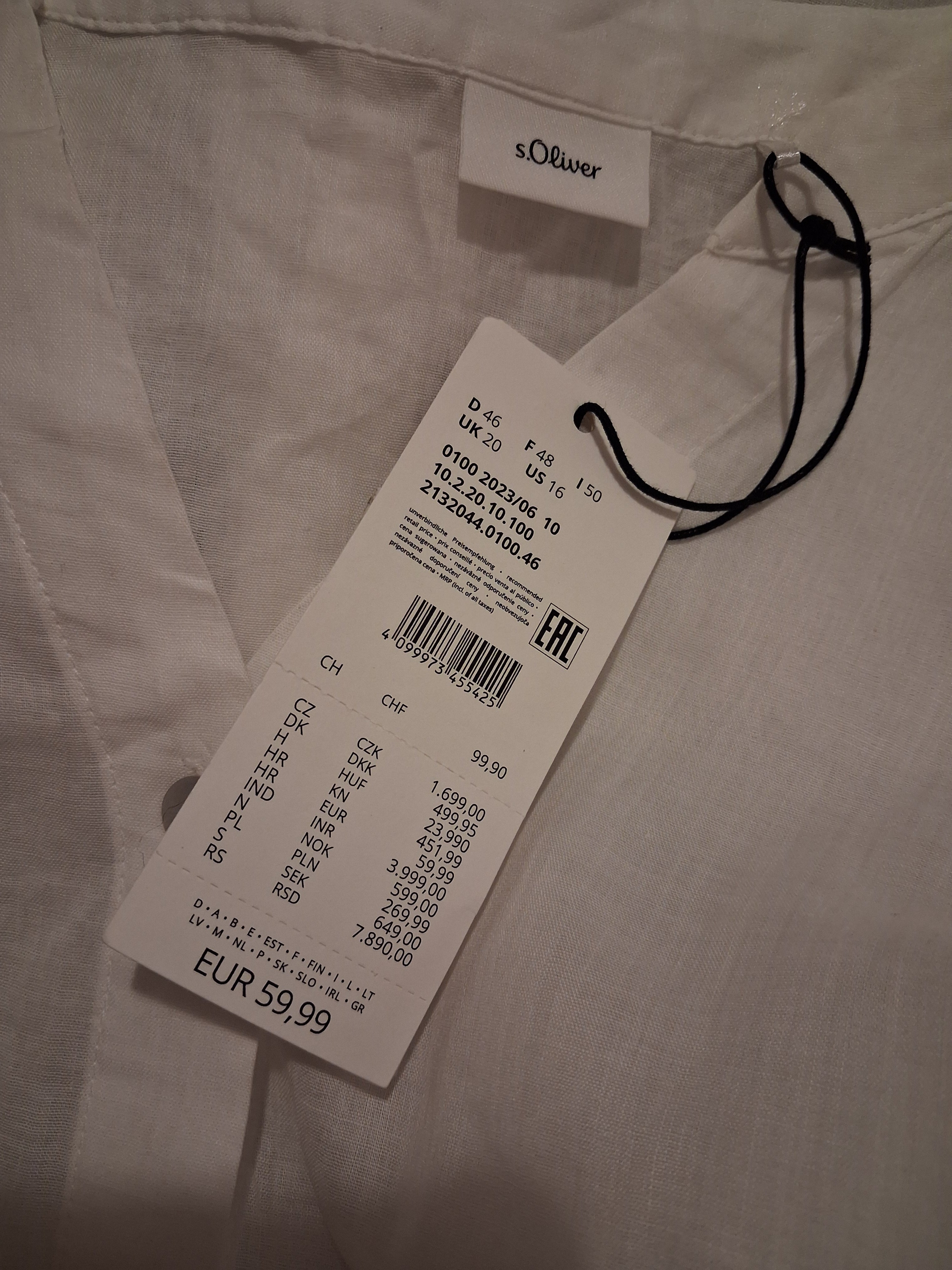 S Oliver cotton blend blouse